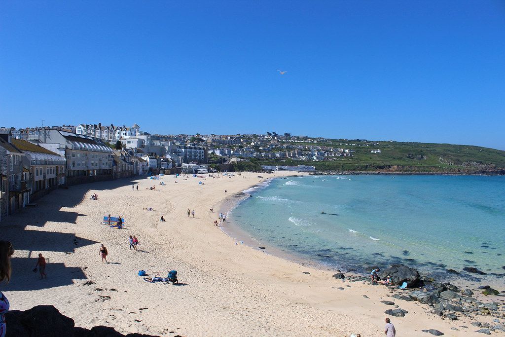 St Ives beach in Cornwall