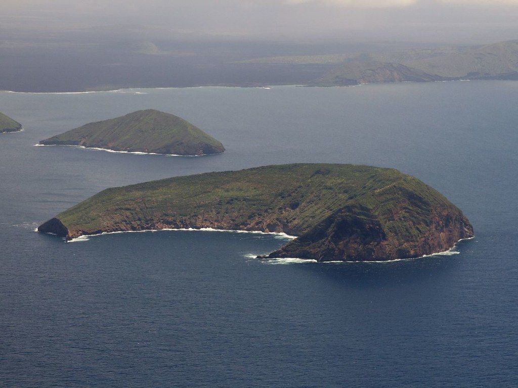 Galapagos islands from above