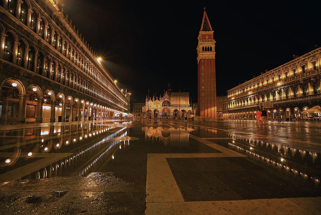 San Marco square at night